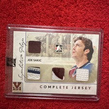 In The Game 2010 Superlative Hockey Complete Jersey Joe Sakic Silver SCJ-04