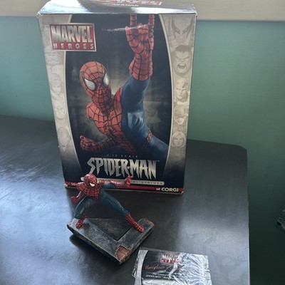 2006 CORGI HAND PAINTED 1:12 SCALE METAL STATUE SPIDER-MAN 124 Of 2500