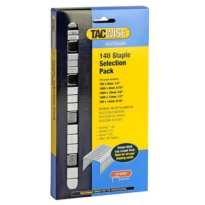 TACWISE Heftklammern Multipack 140/6+8+10+12+14 verzinkt 4.400 Klammern