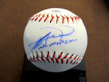 JEFF KENT NL MVP 2000 GIANTS DODGERS HOF SIGNED AUTO OLB3 OL BASEBALL JSA