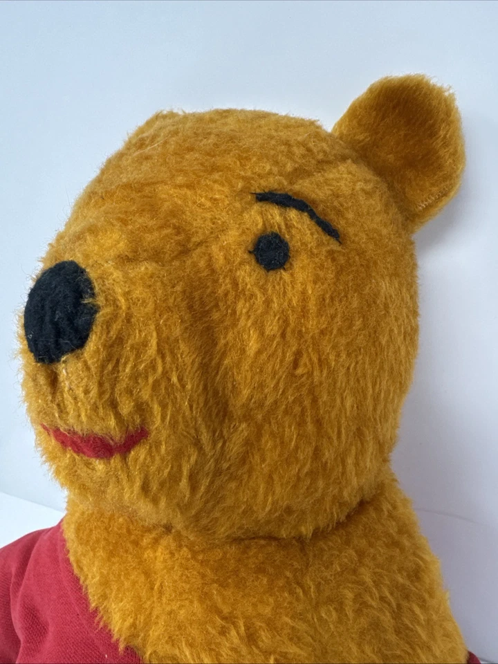 "Oso de peluche de peluche vintage hecho a mano Winnie The Pooh de 13"" relleno" Foto 4 de 4
