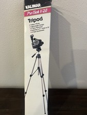 Kalimar Pro-Tech V-20 Aluminum Tripod 51in Lightweight 3-Way Panhead For Sony
