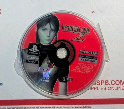 PS1 Resident Evil 2 Sony PlayStation 1998 DISC 2: Claire ONLY