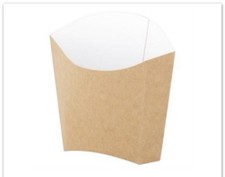 Kraft Disposable Chip Scoop Cones boxes Fast Food X 50