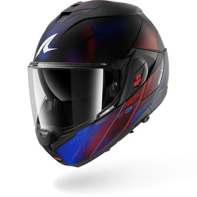 HELM SHARK OXO SPEED-TECH Mat KBR SCHWARZ MATT BLAU ROT GRÖSSE XS S M L XL