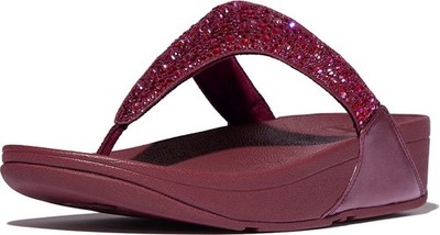 FitFlop Damen Flip Flops Lulu Crystal-Mix Toe-Post Sandals JE3