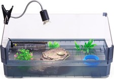 Large Turtle Tank Kit for Aquatic Turtles Complete Starter Habitat with Filter