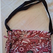 CONVERSE Borsa a tracolla tessuto multicolore floreale zip tasche