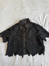 black co ord set, top and trousers size 10