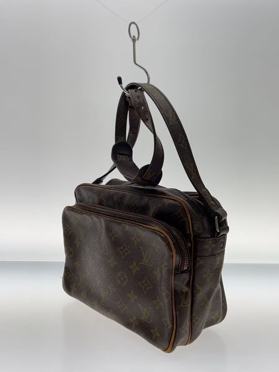 LOUIS VUITTON Nile Monogram Canvas PVC Brown Shoulder Bag from Japan