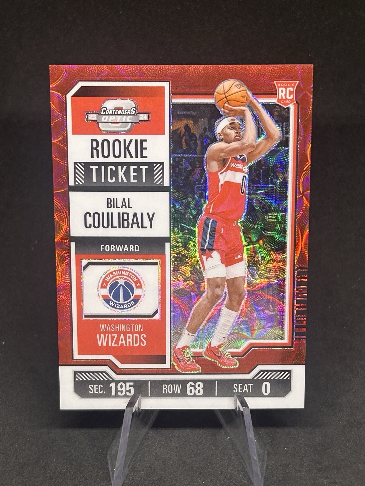 2023-24 Panini Contenders Optic Bilal Coulibaly International Red RC Rookie #15