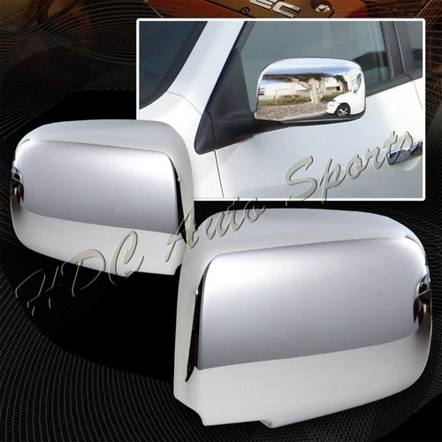 For 2008-2013 Nissan Rogue Chrome ABS Plastic Side Mirror Cover Cap Trim LH+RH