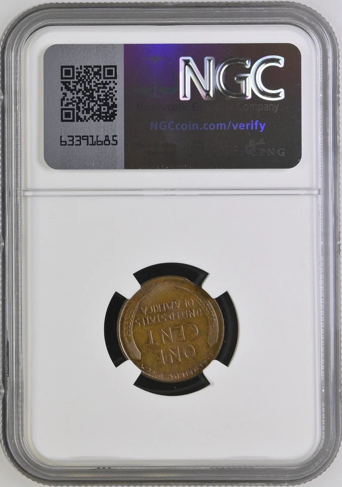 MINT ERROR - 1941 1C Cent NGC MS66BN┃CURVED CLIP @ 11:00 - Image 4 of 4
