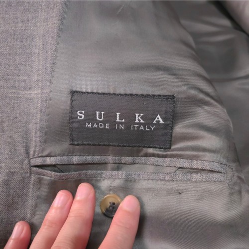 Veste SULKA En Laine – Taille 54 – Grise – Vintage UK – état Très Correct