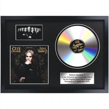 Ozzy Osbourne – Patient Number 9 / Memorabilia / CD / Souvenir in black frame