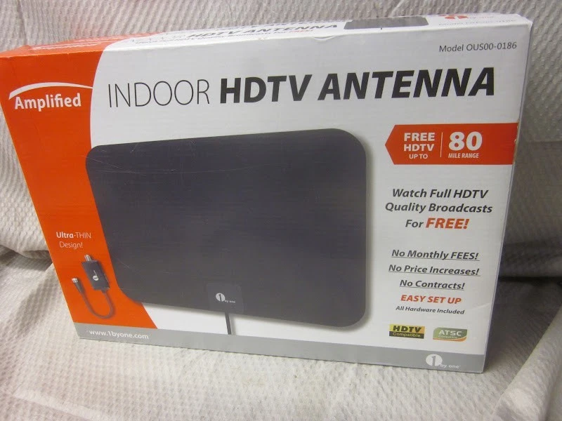 1byone Amplified Indoor HDTV Antenna 80 Mile Range OUS00-0186 - Image 3 of 4