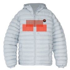 Mens Glovii Light Grey Heated Jacket, Carbon Fibre, 10W, Battery 5200mAh
