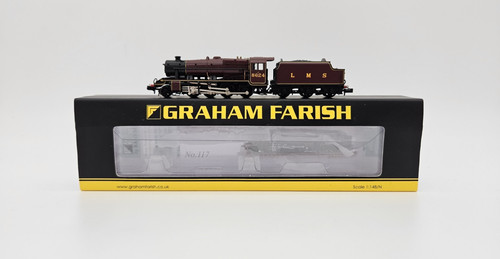 Graham Farish Spur N 372-160K Stanier 8F 8624 LMS Lined Crimson Collectors Club | Condition: Used