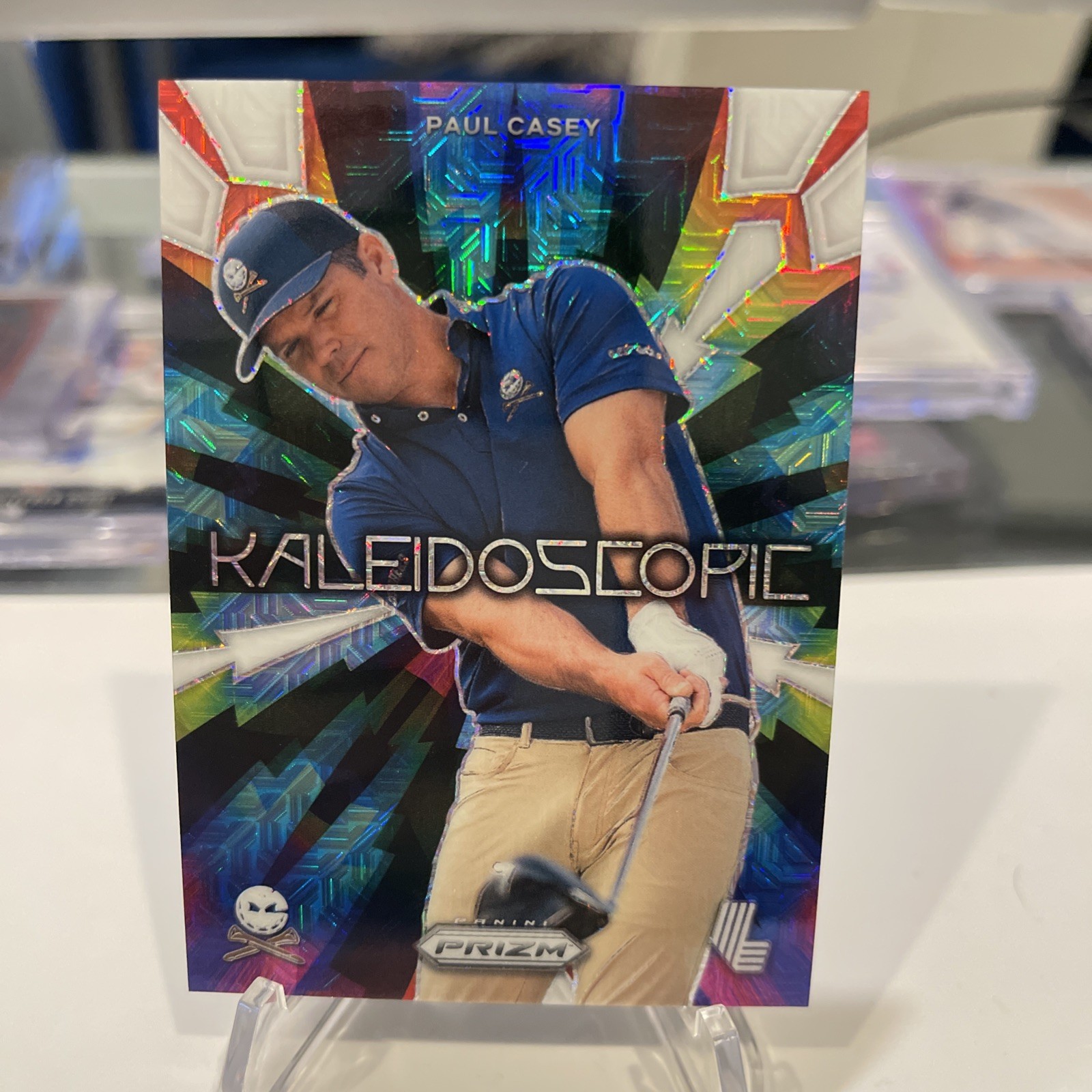 2024 Panini Prizm LIV Golf Paul Casey White Mojo Kaleidoscopic 25/36 Crushers SSP Rare