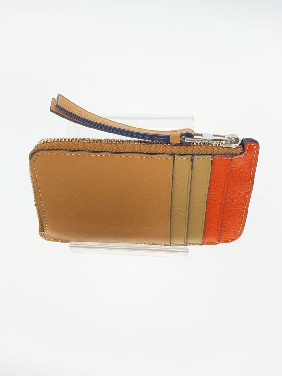 LOEWE Coin Case Leather Orange Mens Puzzle CARDHOLDER RING Used | eBay