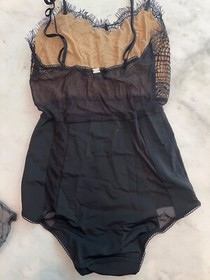 $129 MSRP For Love & Lemons Skivvies Black Lace Teddy - Brand New 