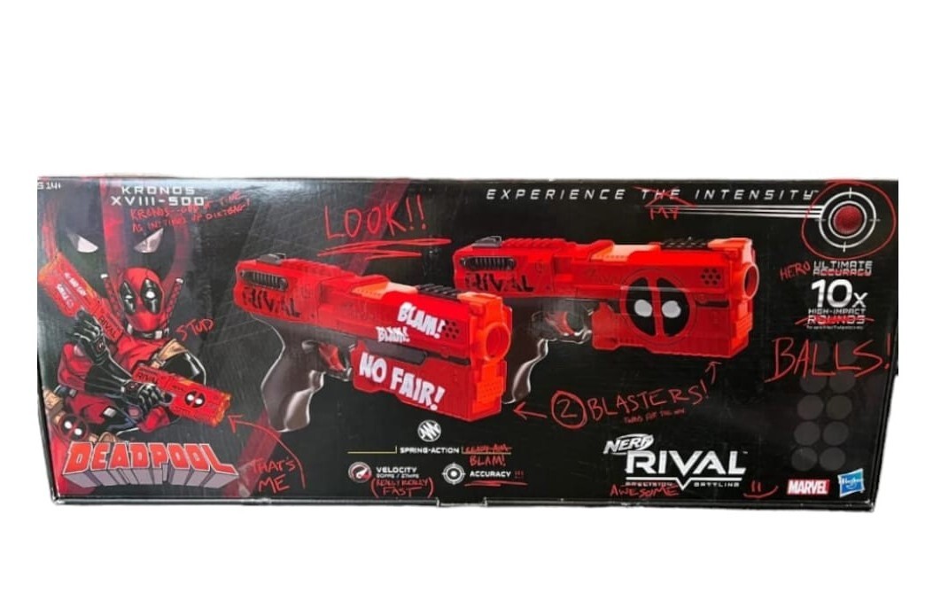 NERF RIVAL DEADPOOL KRONOS XVIII-500 DUAL Pack/ NEW IN BOX VHTF