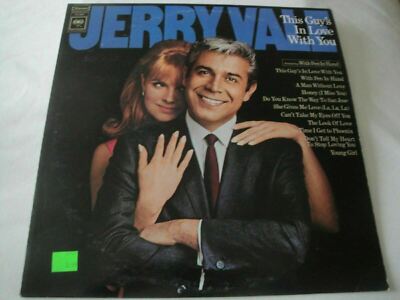 This Guy's In Love With You JERRY VALE VINYL LP ALBUM COLUMBIA WITH PEN IN HAND