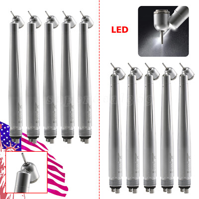 1-5* Dental 45°Degree (LED) Surgical High Speed Handpiece Turbine 4H Fit NSK Dr