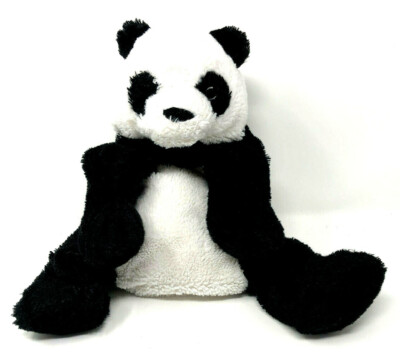 Plüsch Panda Bär ca. 33 cm groß schwarz / weiß