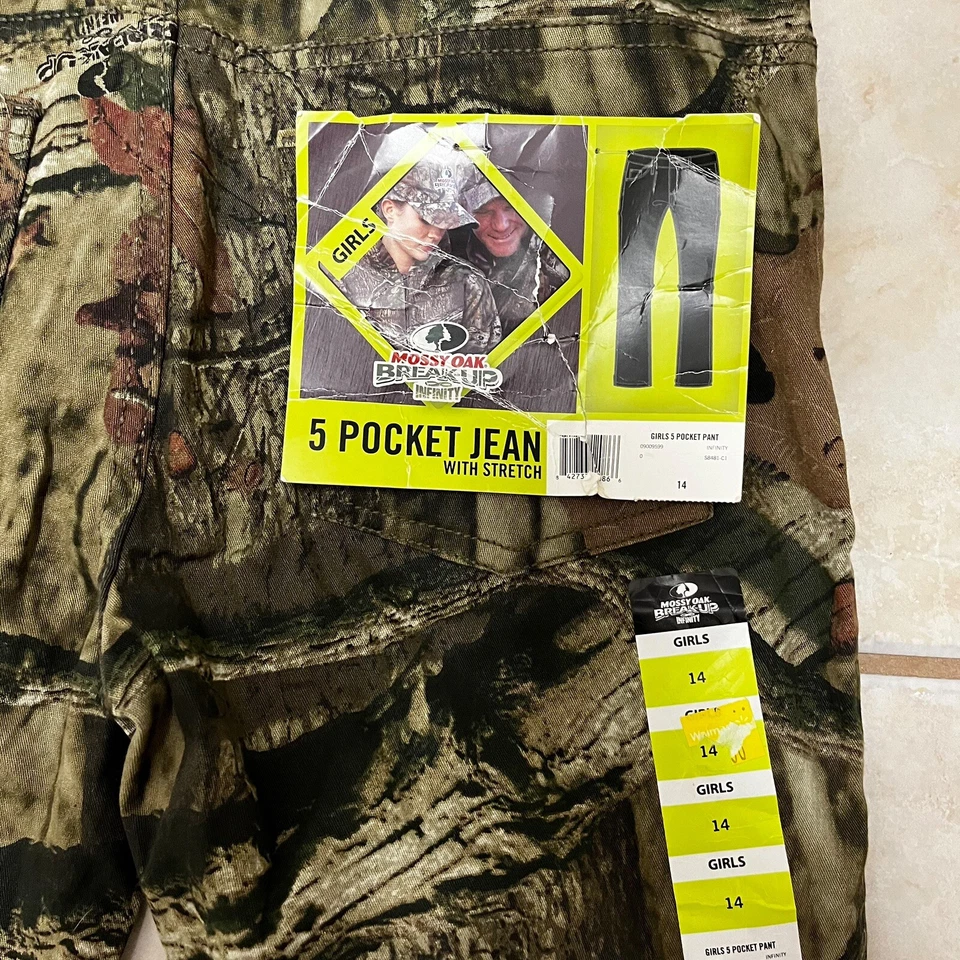 Mossy Oak Girls Break Up Infinity Camouflage Pants Size 14 - Image 3 of 4