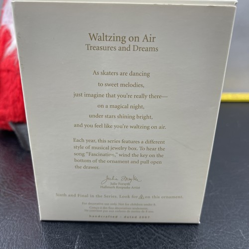 "Waltzing on Air Treasures"Dreams Series #6 2007 Hallmark Keepsake Ornament Nuovo con scatola - Foto 3 di 3