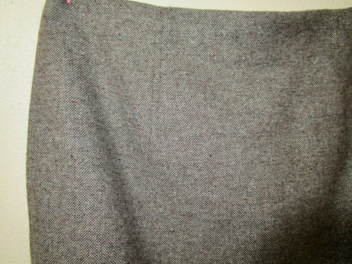 Nwt liz claiborne Wool Blend Gold Sparkle Gray Brown Lurex Skirt 14 - Picture 2 of 3