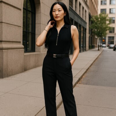 #ad #ad WHITE HOUSE BLACK MARKET NWT $69 Half Zip Rib Knit Halter Top Size Small $27.99