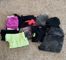 Lot Of 13 Womens Athletic Exercise Workout Clothes  Size S M L MIXED BRANDS