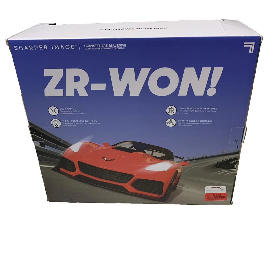 Sharper Image RC Corvette ZR1, 2.4 GHZ Remote Control with Gravity Sensor - Image 3 of 4