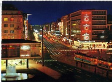 Köln Cologne old 6-axle tram 2-ax trailer mid 1960s Hohenzollern-Ring pre-U-Bahn