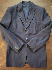 Vintage Burberrys Blazer Mens 42 Long Gray 3 Button Jacket Business Professional