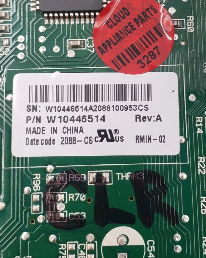 OEM Whirlpool Refrigerator Control W10446514 *Same Day Ship & 60 Days Warranty* - Image 4 of 4