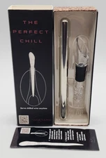 Vineyard Elite The Perfect Chill Stick Stainless Steel Wine Cooler Spout Pour