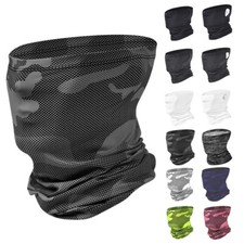 Motorcycle Biker Half Face Mask Neck Gaiter Tubes Snood Balaclava Scarf Scarves