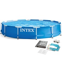 Frame Pool Swimming Pool Gartenpool Schwimmbecken 366 X 76 Cm 28210 Intex
