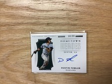2019 Panini National Treasures Dustin Fowler Autograph Card #’d 4 of 99