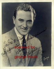 HERB RAWLINSON - PHOTOGRAPH - AUTOGRAPH - 1929 - FLASH GORDON - BETTE DAVIS