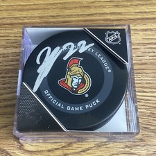 Nikita Zaitsev Autographed Ottawa Senators Official Game Puck