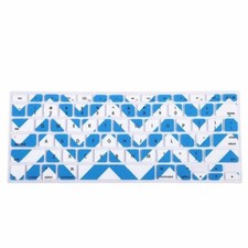 HDE Silicone Rubber Keyboard Skin for MacBook Pro Blue Chevron 