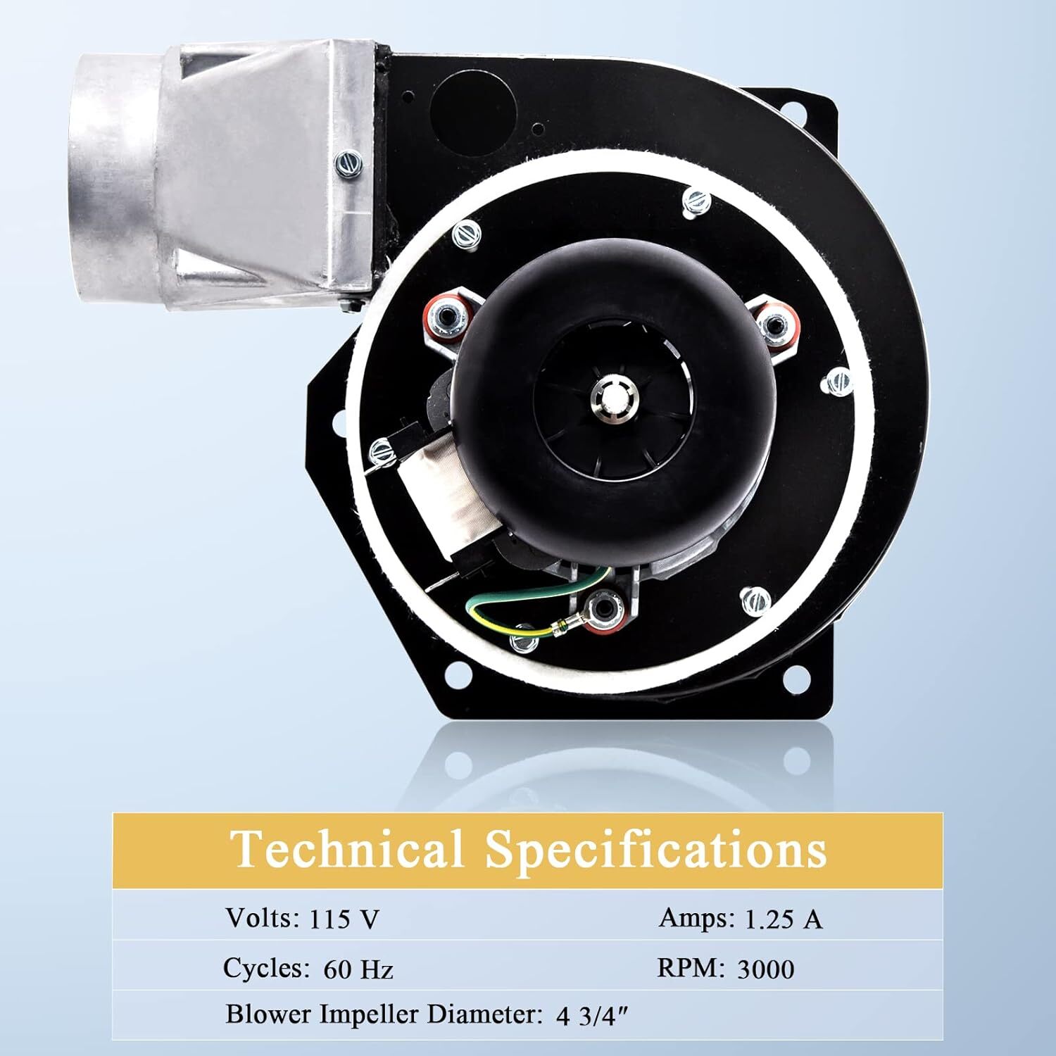 US Stove 5660, Ashley, King, Vogelzang Combustion Blower Exhaust Motor Fan 80602