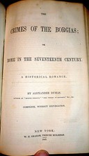 5 Victorian Novels 1stEds. Borgias by Dumas, Bulwer, Eliza E Norton, AM Caldwell