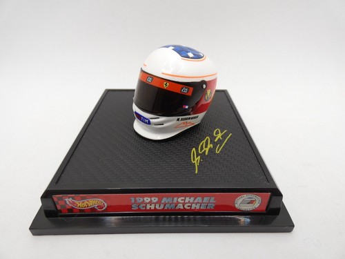 Elmetto Michael Schumacher Ferrari 1999 1/8 Hotwheels F1 Formula 1 IN Scatola