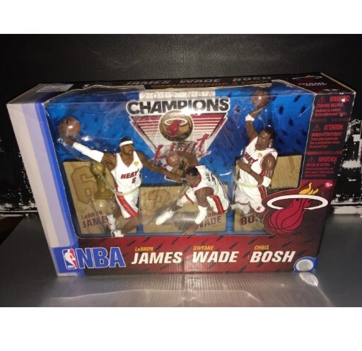 【希少】Mcfarlane Heat  championship 3pack McFarlane Toys NBA Miami Heat Championship 3-pack Lebron
