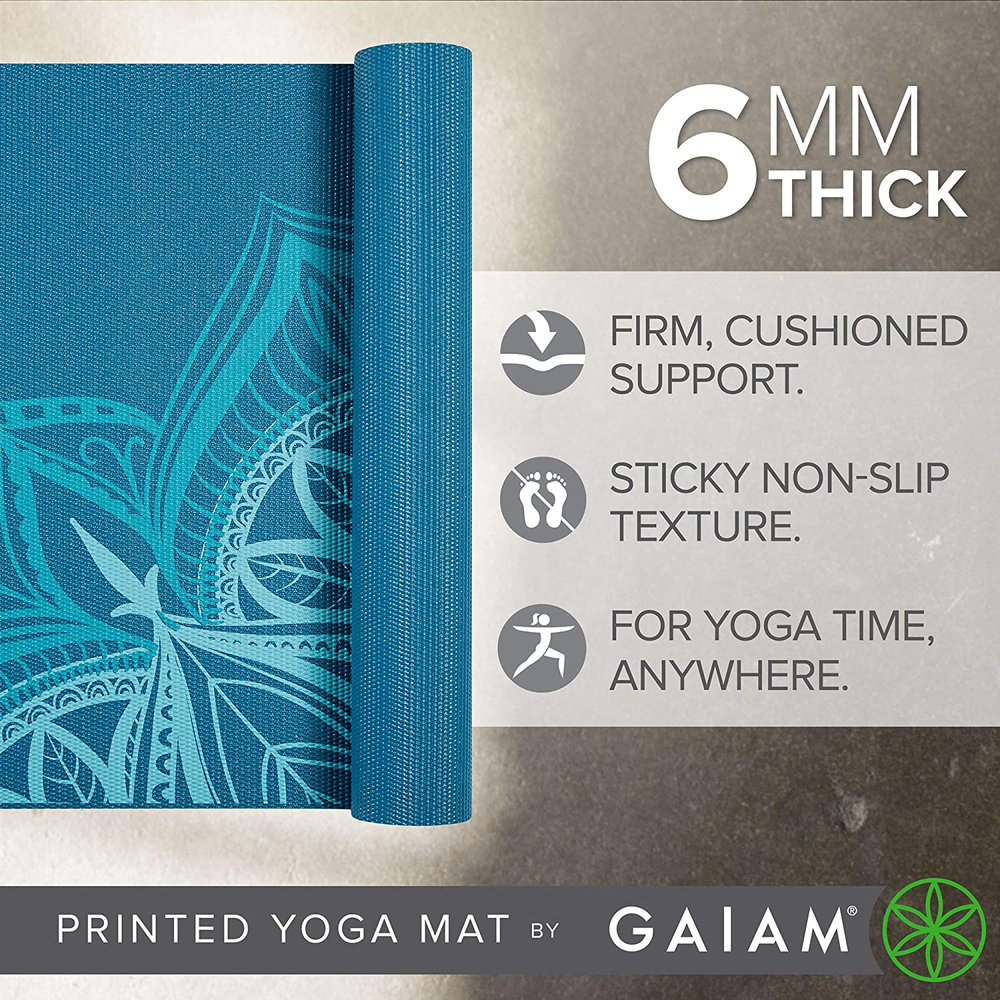Premium 6mm Extra Thick Non-Slip Yoga Mat for Fitness & Exercise